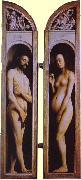 Jan Van Eyck Adam and Eve oil